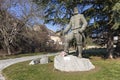 Yane Sandanski monument at town of Melnik, Bulgaria Royalty Free Stock Photo