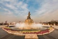 Yang Guifei Statue fountain in Xi \'an, China.