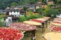 The ancient architectural complex built with red soil and bluestone in Anhui Province, China