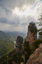 The Yangjiajie area of Zhangjiajie National Forest Park, Hunan, China Royalty Free Stock Photo