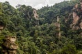 Yangjiajie cable car in Wulingyuan Scenic and Historic Interest Area in Zhangjiajie National Forest Park in Hunan Royalty Free Stock Photo