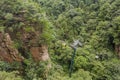 Yangjiajie cable car in Wulingyuan Scenic and Historic Interest Area in Zhangjiajie National Forest Park in Hunan Royalty Free Stock Photo