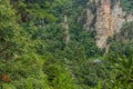 Yangjiajie cable car in Wulingyuan Scenic and Historic Interest Area in Zhangjiajie National Forest Park in Hunan Royalty Free Stock Photo