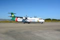 Yangon Airways plane at Heho airport. Kalaw Township. Taunggyi District. Shan State. Myanmar