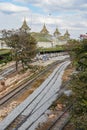 Yangon Central Railway Station, Myanmar Royalty Free Stock Photo