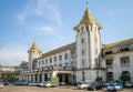 Yangon Central Railway Station in Yangon, Myanmar Royalty Free Stock Photo