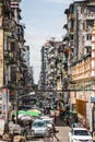 Yangon city center in Myanmar