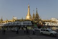 Sule Pagoda Buddhist temple and stupa  Yangon  Myanmar Royalty Free Stock Photo