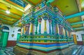 Garbha-griha inner shrine of Sri Kaali Amman Hindu Temple, Yangon, Myanmar Royalty Free Stock Photo