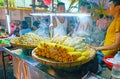 Steamed corn in Chinatown of Yangon, Myanmar