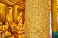 Masterpiece golden columns, Shwedagon, Yangon, Myanmar