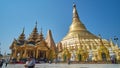 Great golden stupa of Swedagon in Yangon, Myanmar