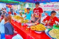 Enjoy the food fair in Yangon, Myanmar