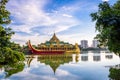 Yangon, Myanmar at Karaweik Palace