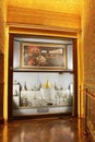 The atmosphere of the museum inside the temple Botahtaung Pagoda is sacred places