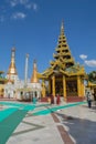 Yangon, Myanmar, November 10, 2014 - Inside Shwedagon