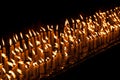 Candles in the Shwedagon Pagoda in Yangon Royalty Free Stock Photo