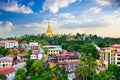 Yangon Myanmar Skyline Royalty Free Stock Photo