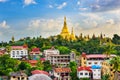 Yangon Myanmar Skyline Royalty Free Stock Photo