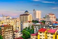 Yangon Myanmar Skyline Royalty Free Stock Photo