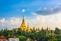 Yangon, Myanmar view of Shwedagon Pagoda Royalty Free Stock Photo