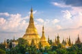 Yangon, Myanmar view of Shwedagon Pagoda Royalty Free Stock Photo