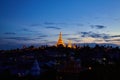 Yangon, Myanmar view of Shwedagon Pagoda Royalty Free Stock Photo