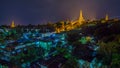 Night Time in Yangon, near Shwe Dagon Pagoda.