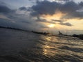 Yangon River Evening Sunset view