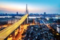 Yangpu Bridge in Shanghai, China Royalty Free Stock Photo