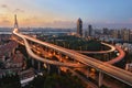 Yangpu Bridge, Shanghai Royalty Free Stock Photo