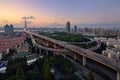 Yangpu Bridge, Shanghai Royalty Free Stock Photo