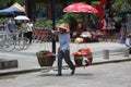 YANGSHUO CITY - JUNE 18: West street in Yangshuo, Guangxi region Royalty Free Stock Photo