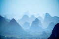 Yangshuo hills Royalty Free Stock Photo