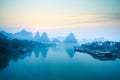 Yangshuo scenery in dawn