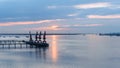 The yangtze river landscape in sunrise Royalty Free Stock Photo