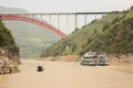 Yangtze river in a morning haze