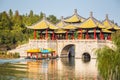 Yangzhou five pavilion bridge closeup