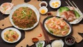Yangzhou fried rice is a popular Chinese-style wok fried rice dish Royalty Free Stock Photo