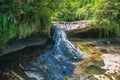 Yanjing Glasses cave Waterfall at Shifen, taipei, taiwan Royalty Free Stock Photo