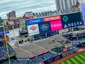 Yankee Stadium bleachers and billboards.