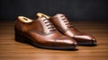Yankeecore: Precision Engineered Medium Brown Oxford Shoes