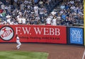 Yankees Right Fielder Watches Helplessly as Home Run Sails over the Fence in The Bronx Royalty Free Stock Photo