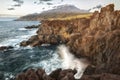 Yankito volcanic plateau at sunset. Iturup Island. South Kuriles