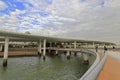 The yanwu bridge on the shore Royalty Free Stock Photo