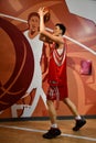 Yao Ming statue at Madame Tussauds New York in New York City