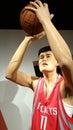 Yao Ming wax statue