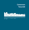 Yaounde, Cameroon city silhouette