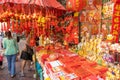 Yaowarat street during Chinese New Year festival celebrates holidays in Chinese culture shop sale red china traditional lantern