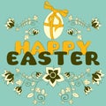 Yappy easter vector card